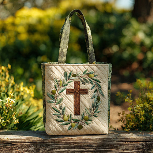 Cross of Promise Quilted Tote Bag NCU0PT8155