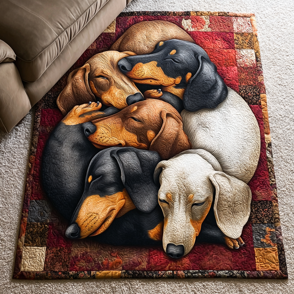 Dachshund Haven Area Rug NCU0DK10250