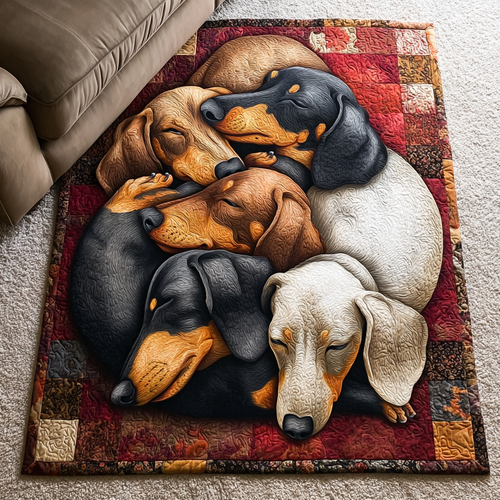 Dachshund Haven Area Rug NCU0DK10250