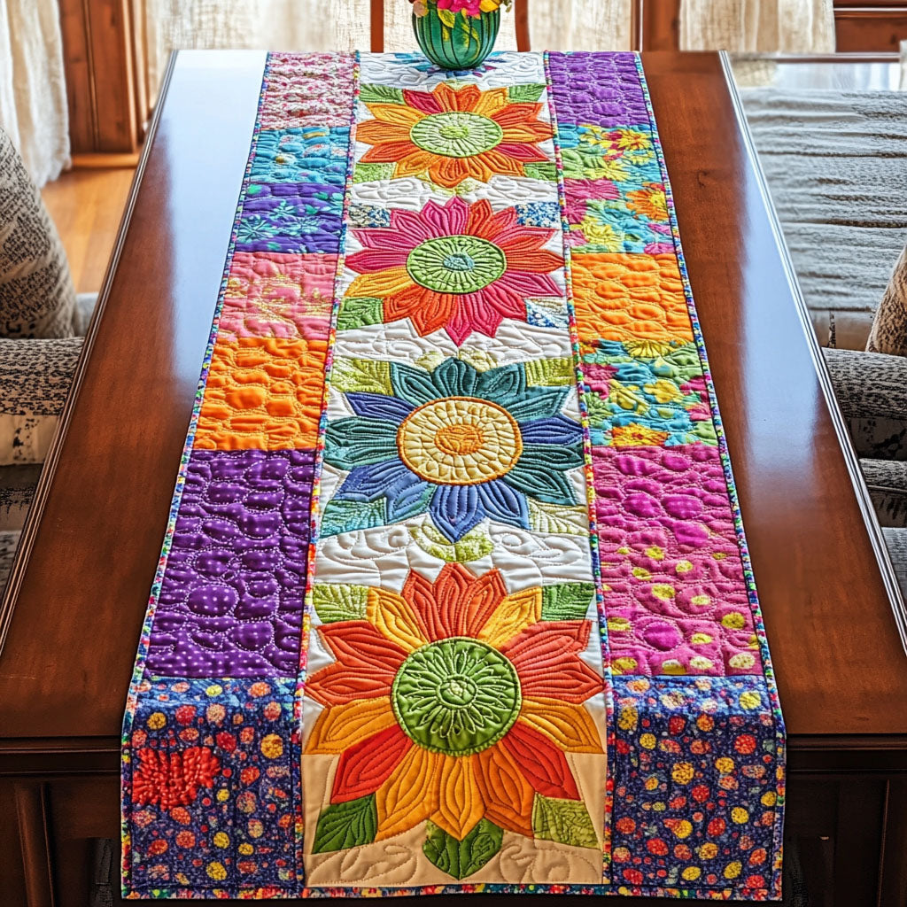 Sunflower Quilted Table Runner NCU0VT176 – Vantique