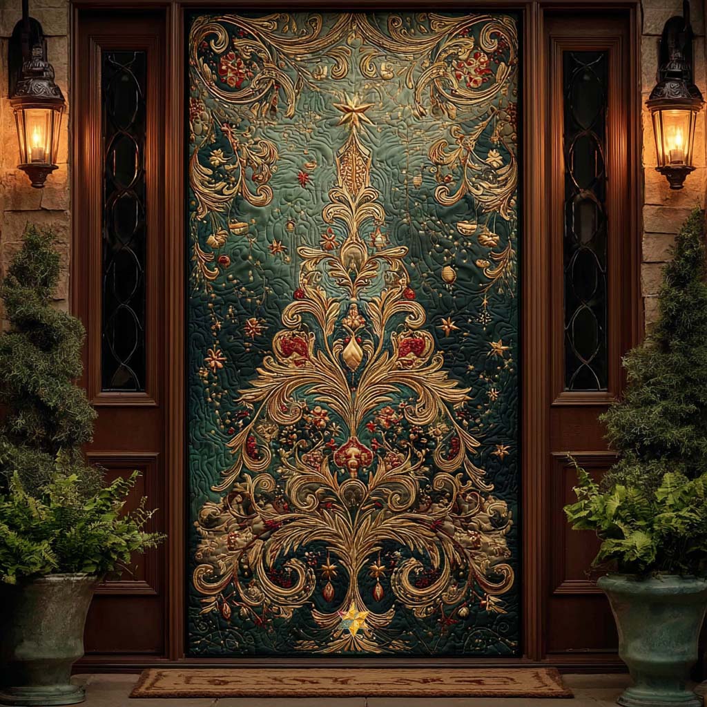 Joyful Peek Quilted Door Cover NCU0TV987