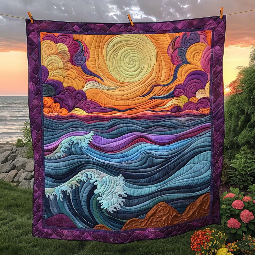 Pond Parade Quilted Blanket NCU0DK325