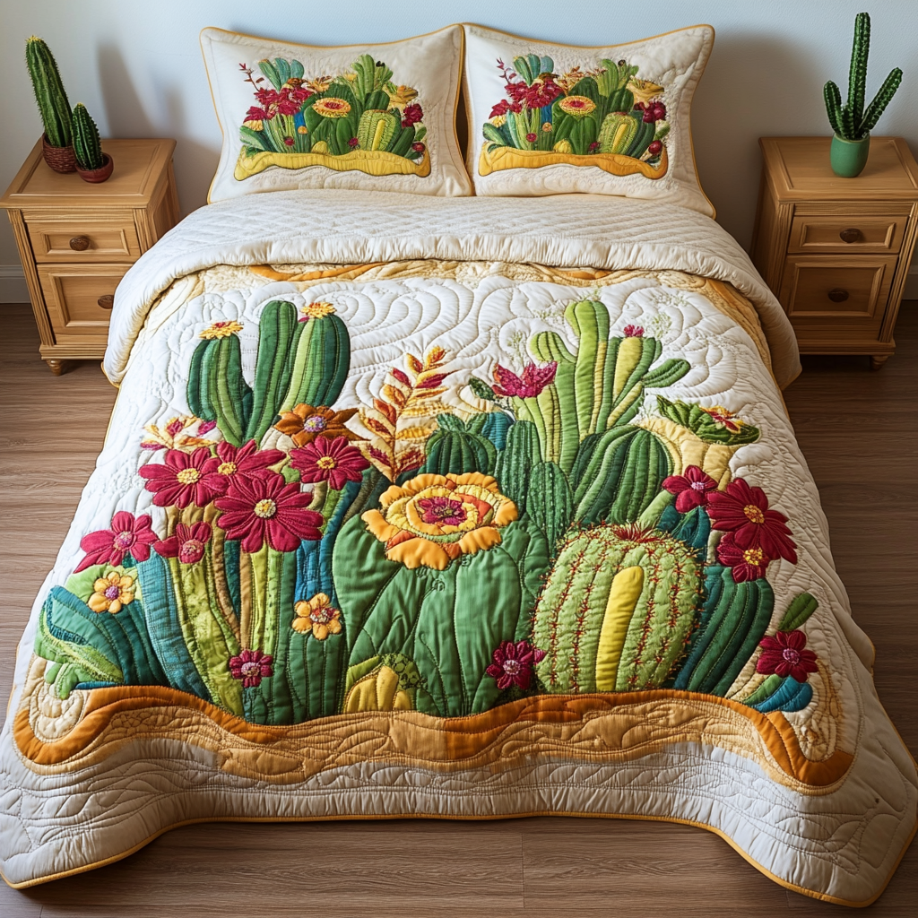 Desert Bloom Quilted Blanket NCU0TH458 main image 0