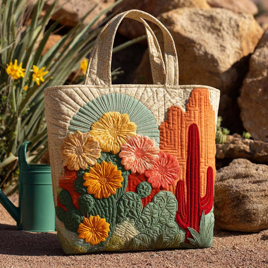 Desert Ember Quilted Tote Bag NCU0XD064