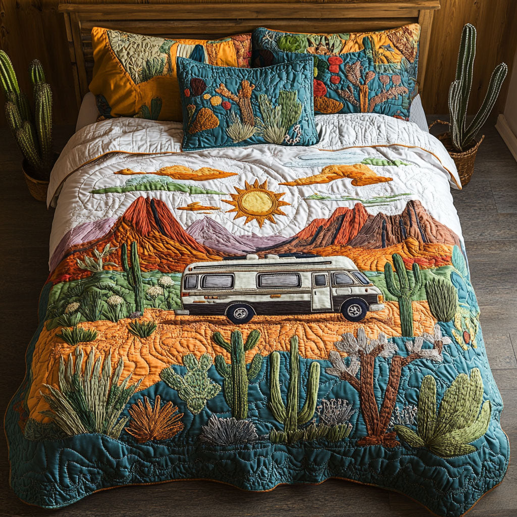 Desert Dreamscape 3-Piece Quilted Bedding Set NCU0PVL002