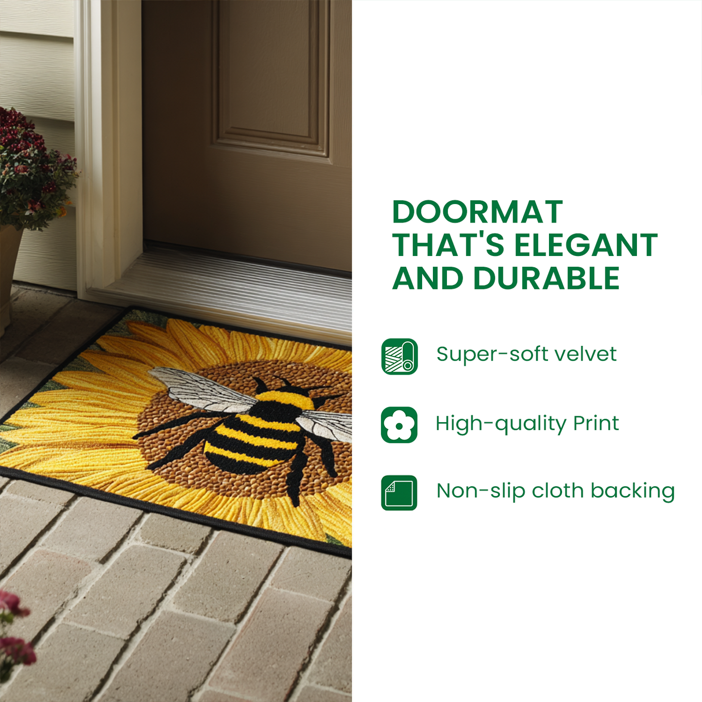 Triple Festive Goldens Doormat NCU0TD680