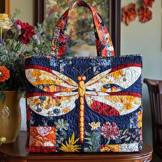 Dragonfly Bliss Quilted Tote Bag NCU0NT10528
