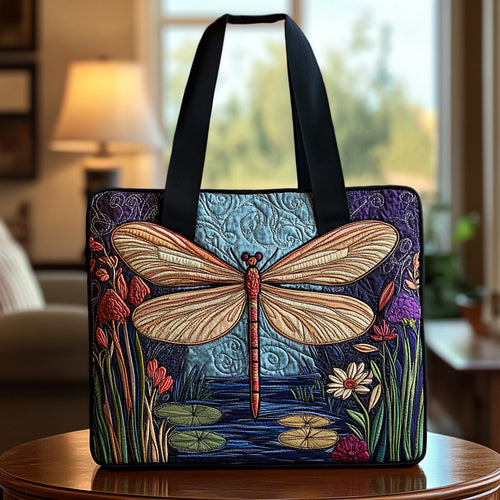 Dragonfly Dance Quilted Tote Bag NCU0DV6902