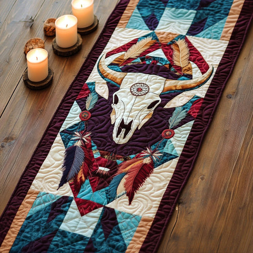 Earth and Sky Quilted Table Runner NCU0PT7062