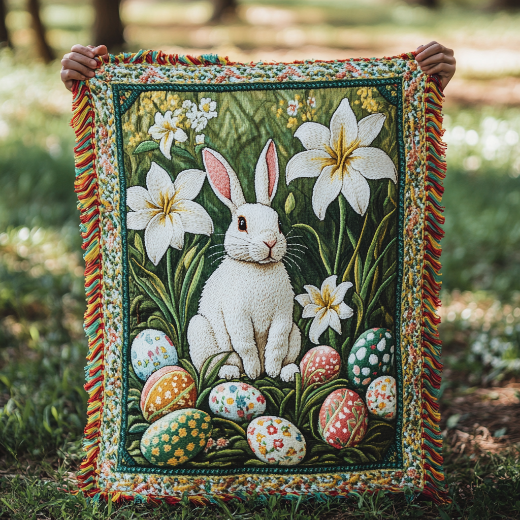 Egg Hunt Magic Woven Sofa Blanket NCU0DV4040