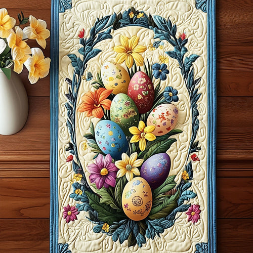 Egg Hunt Treasures Quilted Table Runner NCU0PT4855