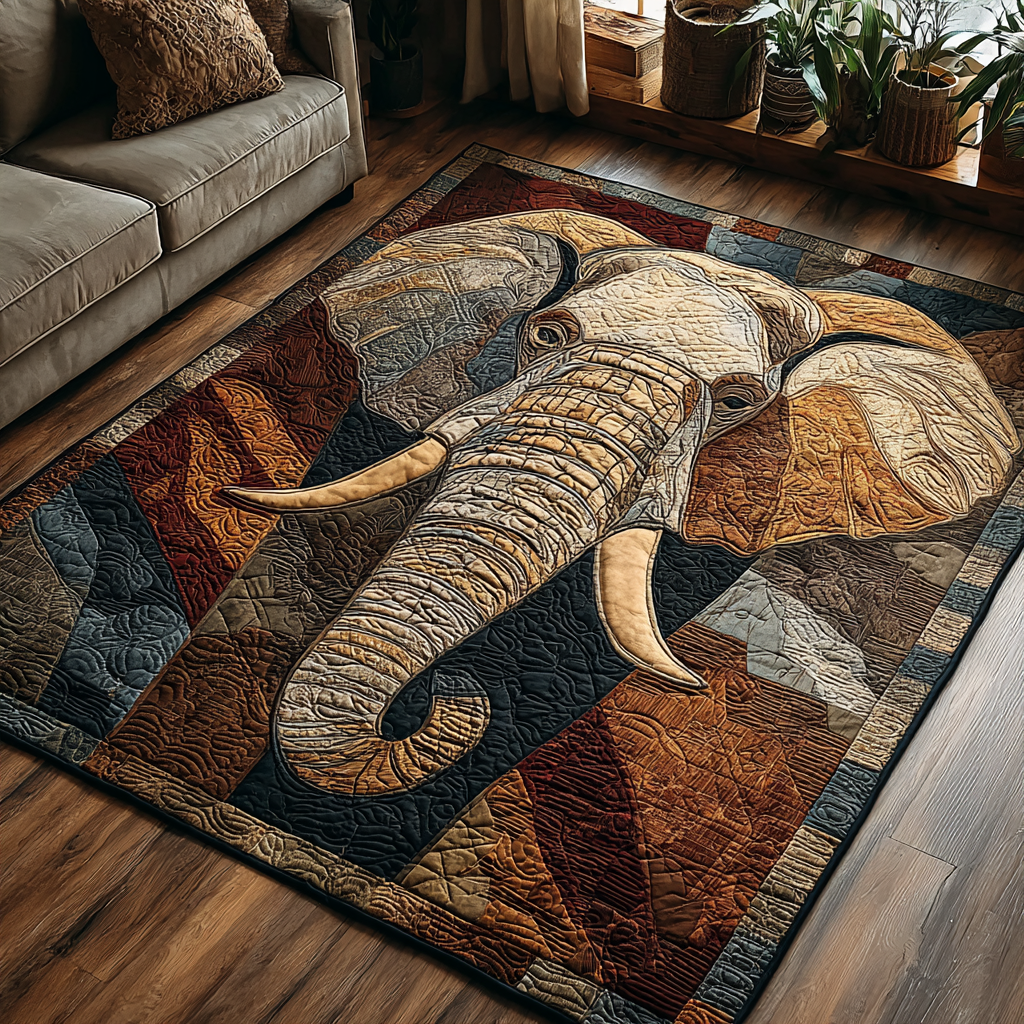Elephant Journey Area Rug NCU0DK10136