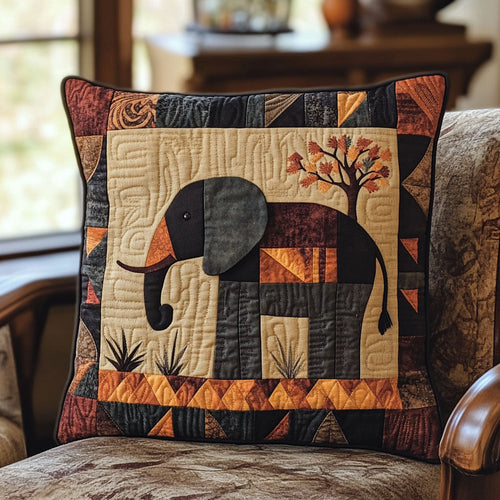 Elephant Tribe Quilted Pillow Case NCU0PT7582
