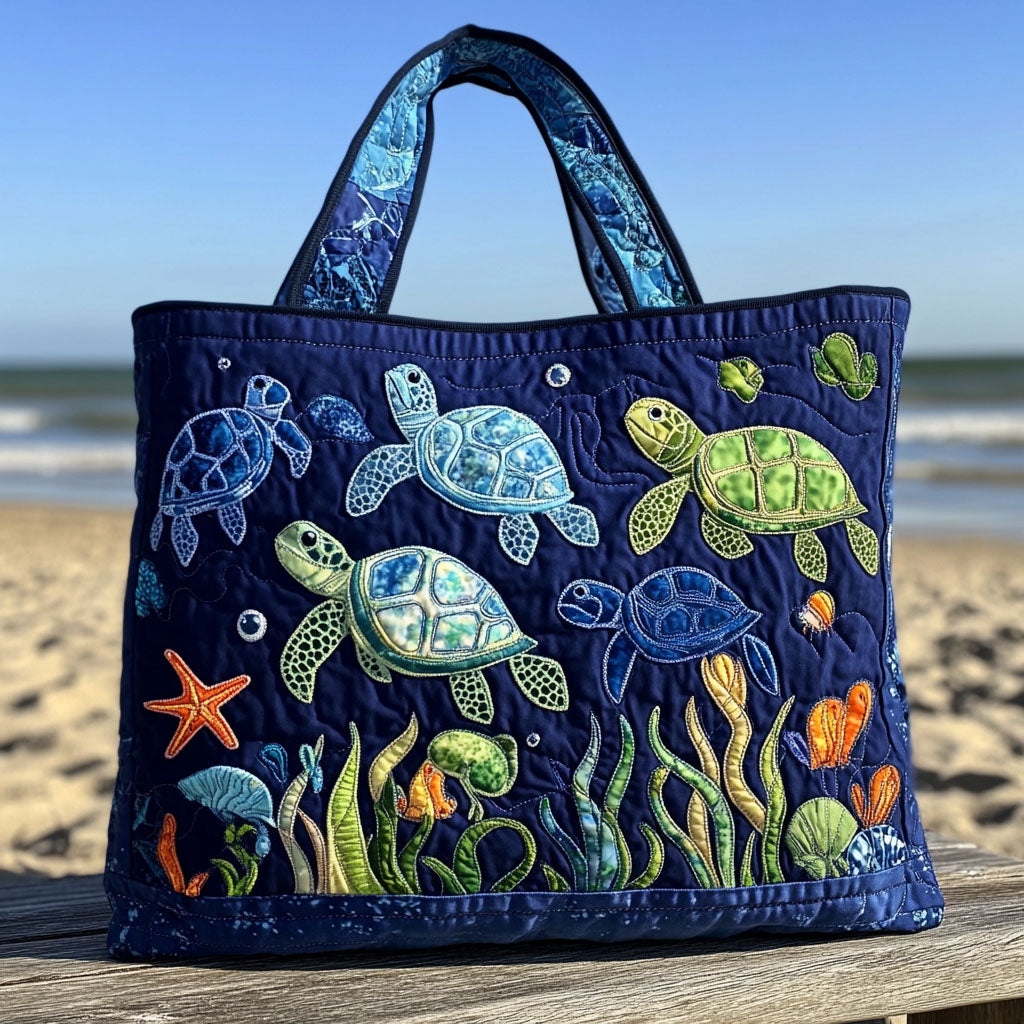 Emerald Current Quilted Tote Bag NCU0PT8313