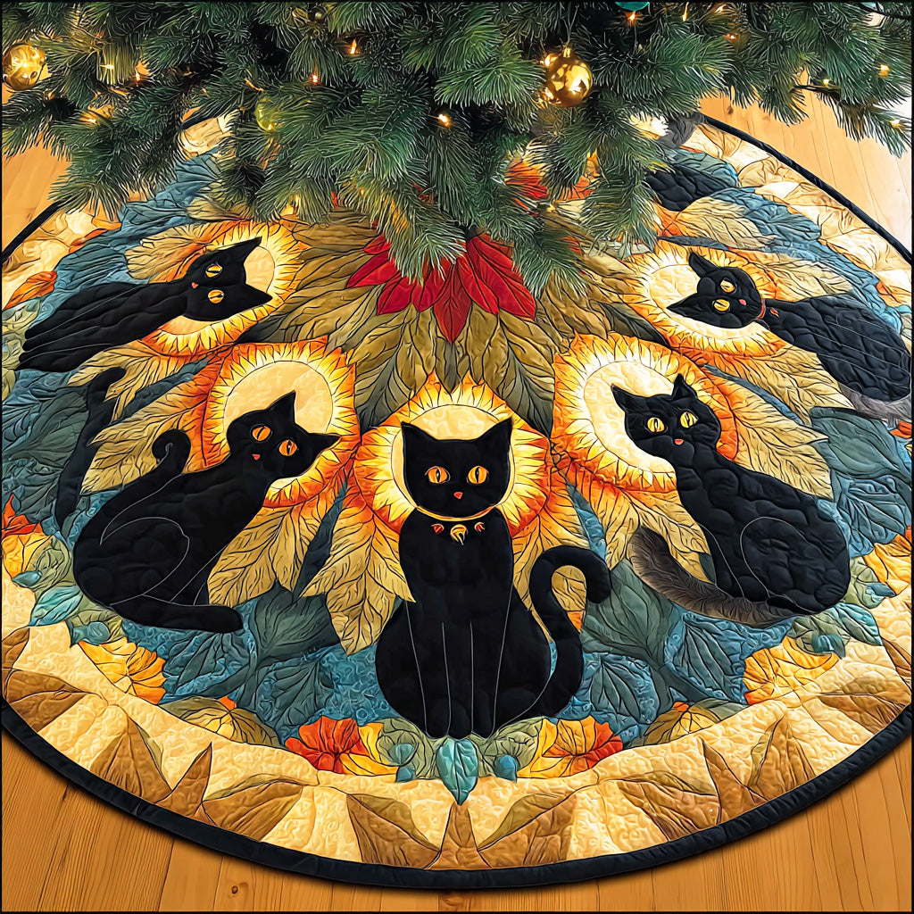 Enchanted Night Christmas Quilted Tree Skirt NCU0TD1227