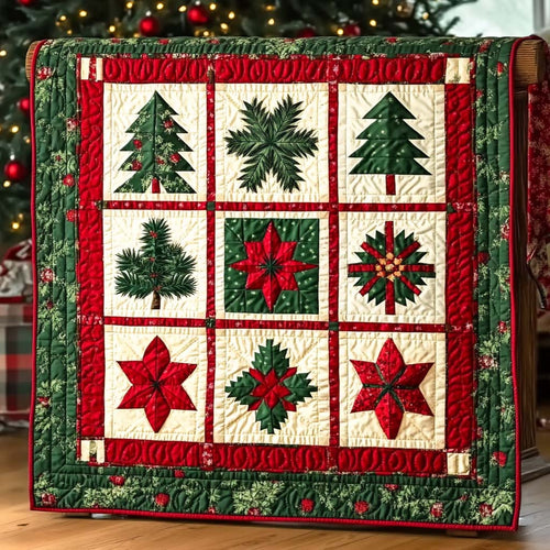Evergreen Charm Quilted Blanket NCU0XD126