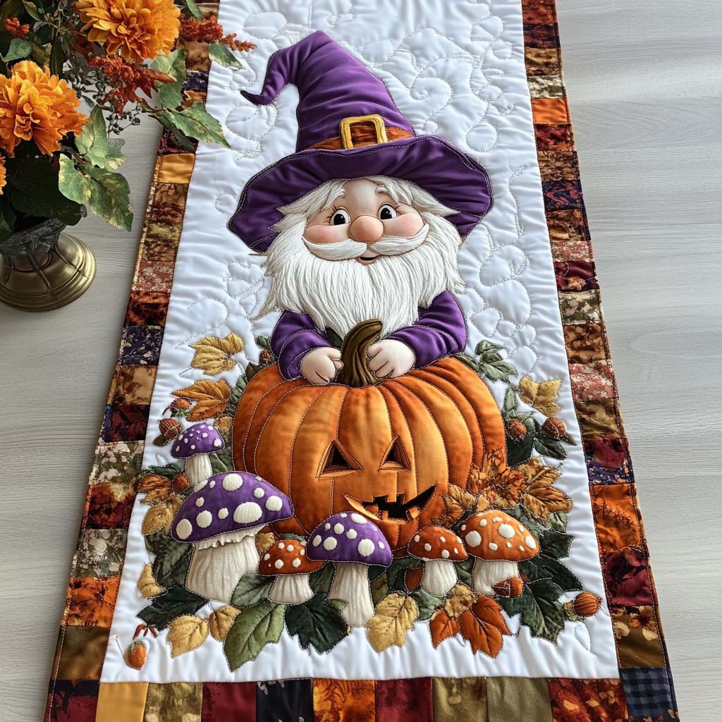 Lucky Gnome Quilted Table Runner NCU0NTD1351