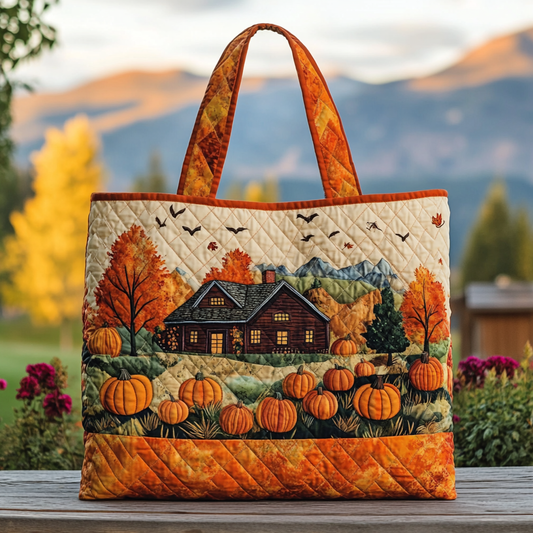 Falling Leaves Quilted Tote Bag NCU0DK9384