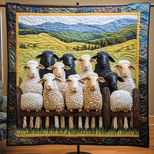 Farmhouse Herd Quilted Blanket NCU0PT4271