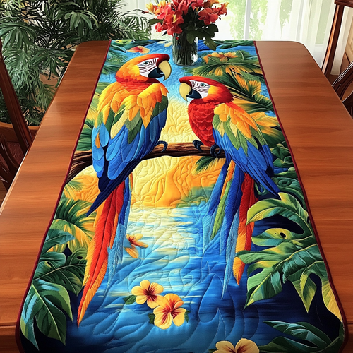 Feathered Friends Quilted Table Runner NCU0VL1881