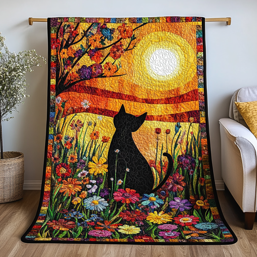 Feline Fantasia Quilted Blanket NCU0DK563