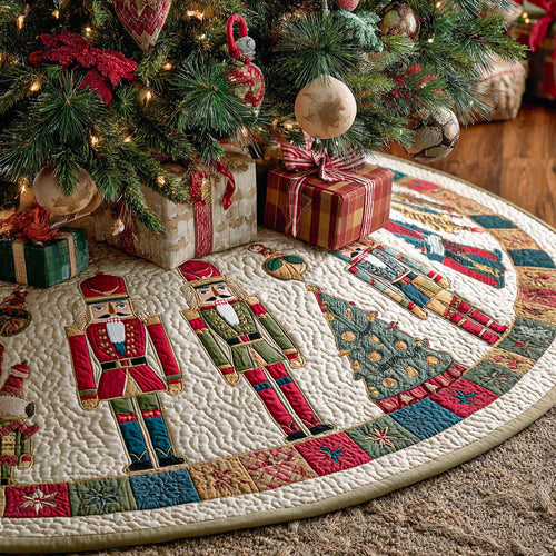 Festive Cheer Christmas Quilted Tree Skirt NCU0NT10493