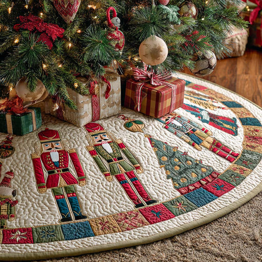Festive Cheer Christmas Quilted Tree Skirt NCU0NT10493