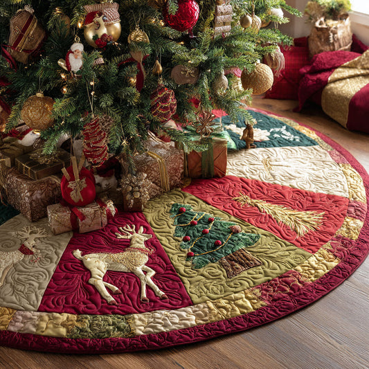 Festive Cheerland Christmas Quilted Tree Skirt NCU0PT10071