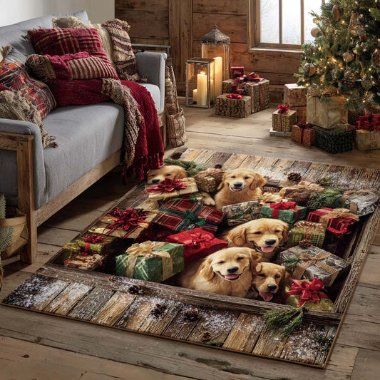 Festive Golden Nest Area Rug NCU0XD924