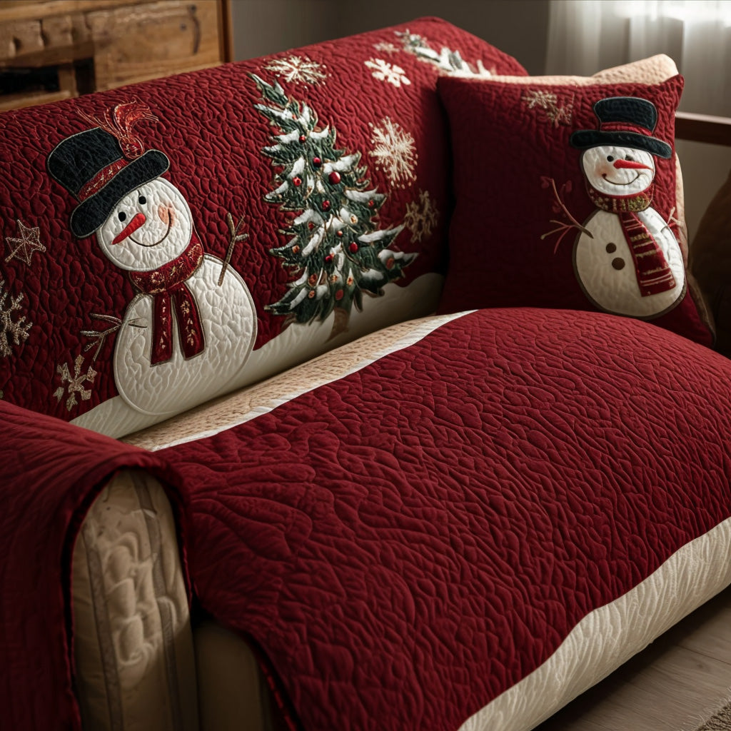 Cottage Warmth Quilted Sofa Cover NCU0NTD1247