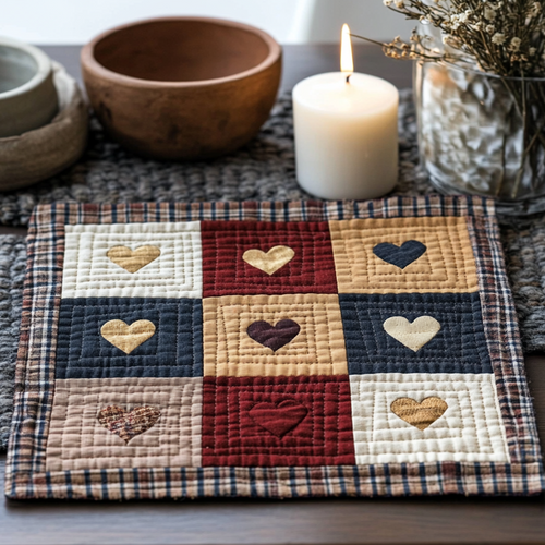 Festive Patch Quilted Place Mat NCU0VH2140