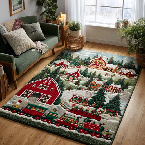 Festive Train Area Rug NCU0NT10079