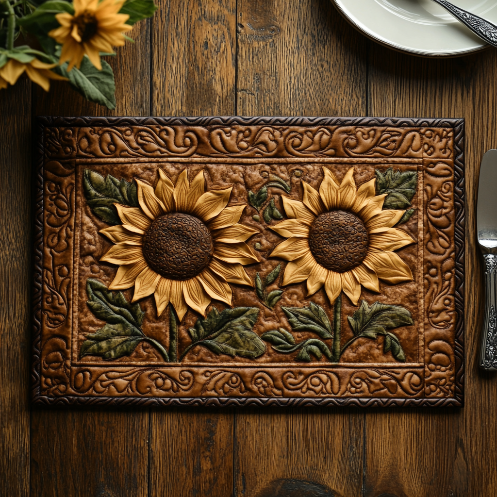 Fields of Gold Quilted Place Mat NCU0DV3147