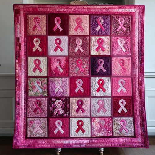 Fight in Pink Quilted Blanket NCU0NT9295