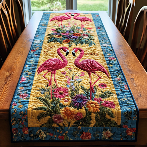 Flamingo Fun Quilted Table Runner NCU0DK9065