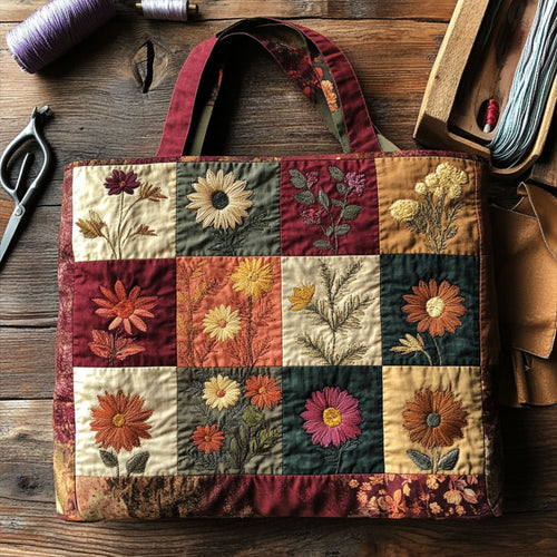 Floral Dreams Quilted Tote Bag NCU0PT7906