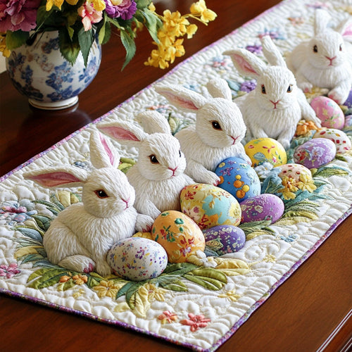 Floral Easter Parade Quilted Table Runner NCU0NT4814