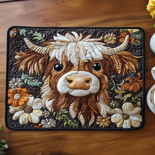 Floral Moo Quilted Placemat NCU0NT4349