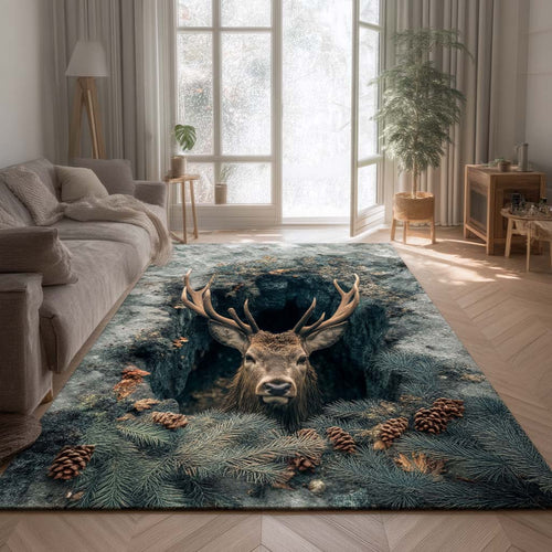 Forest Deer Area Rug NCU0XD986