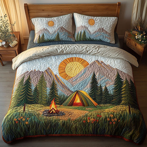 Forest Haven 3-Piece Quilted Bedding Set NCU0PT4568