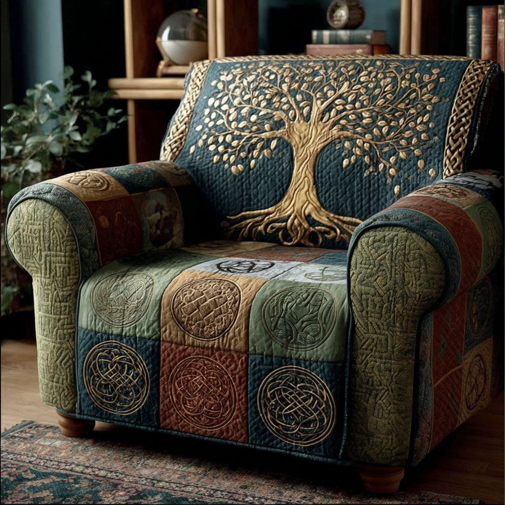 Floral Valley Quilted Sofa Cover NCU0DV2070 main image 0