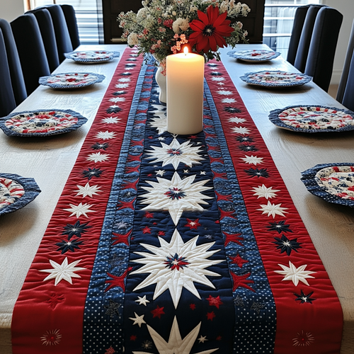 Freedom Flair Quilted Table Runner NCU0VH4224