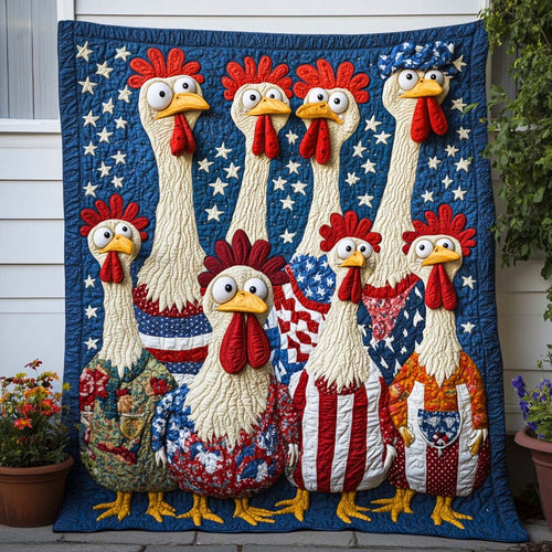 Freedom Rooster Crew Quilted Blanket NCU0NT8155