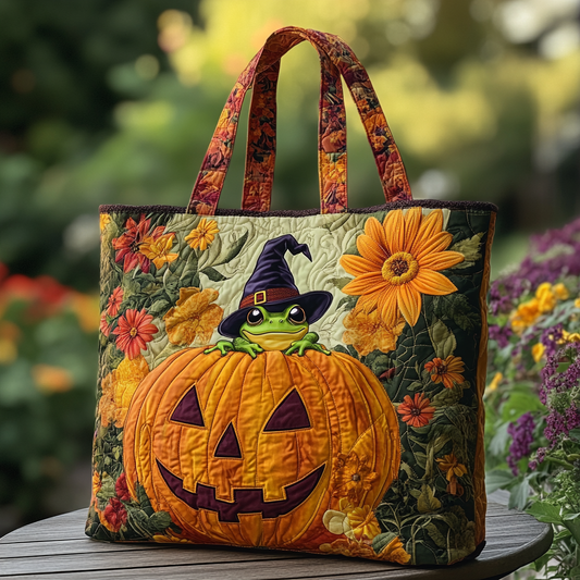 Frog Dream Quilted Tote Bag NCU0DK9322