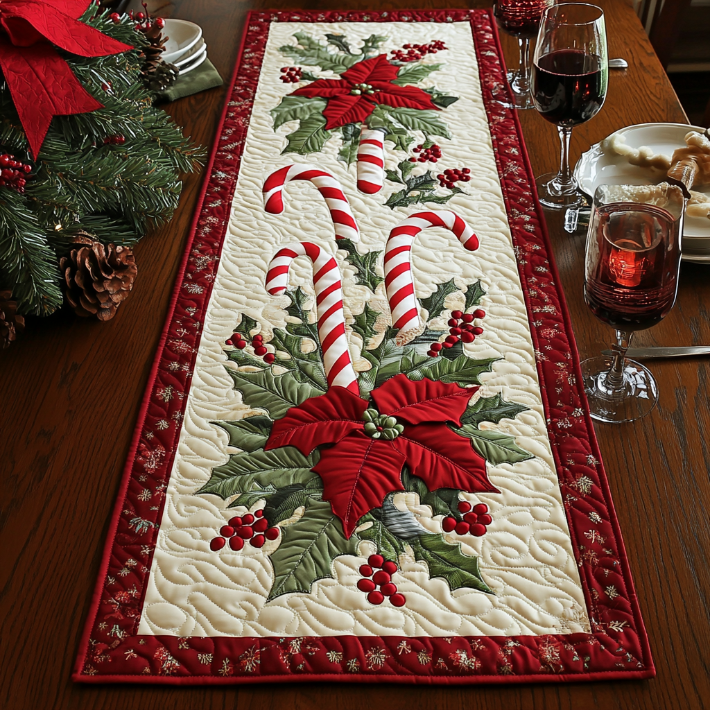 Yorkie Joy Quilted Table Runner NCU0DDK1525