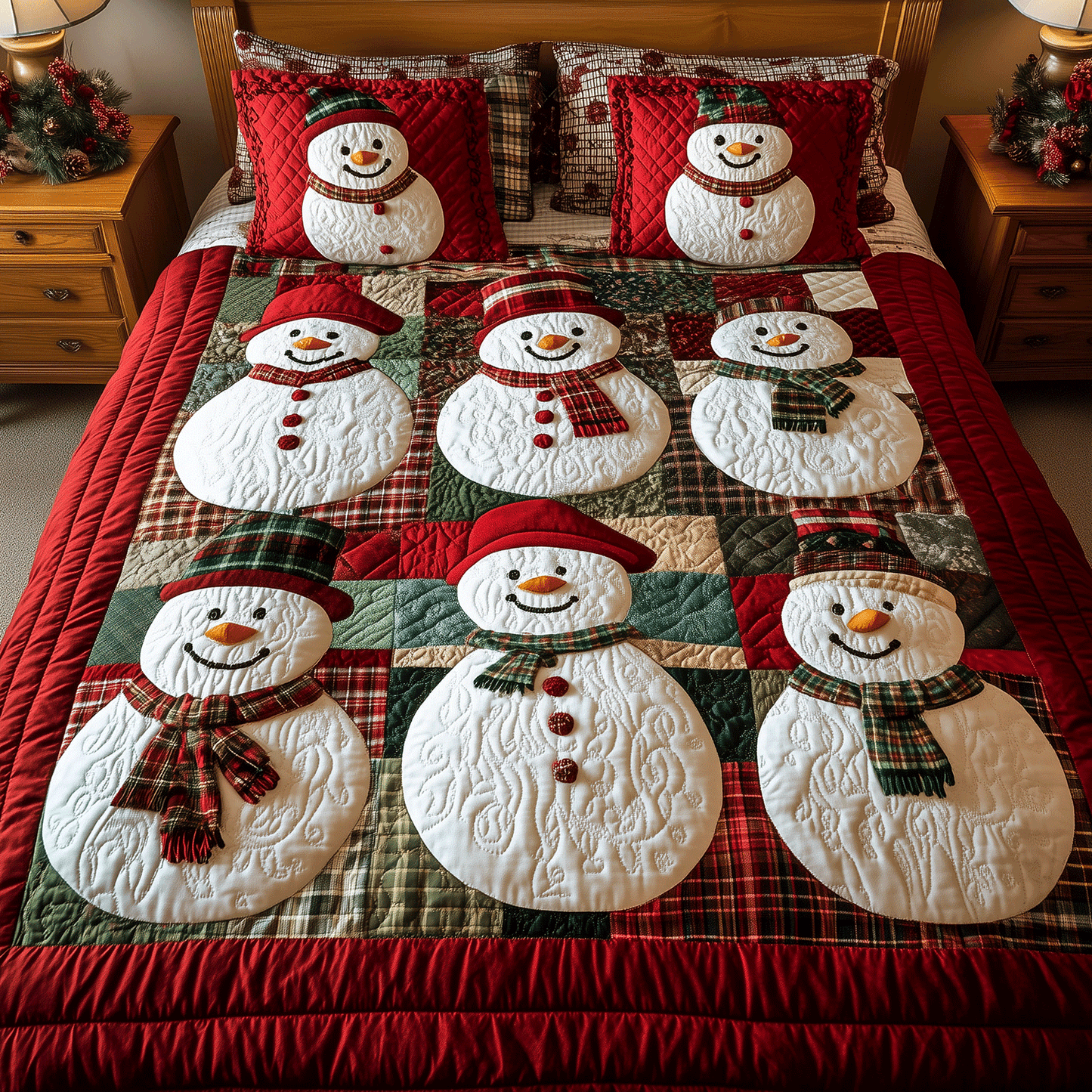 Frosty Friends 3-Piece Quilted Bedding Set NCU0TH2133