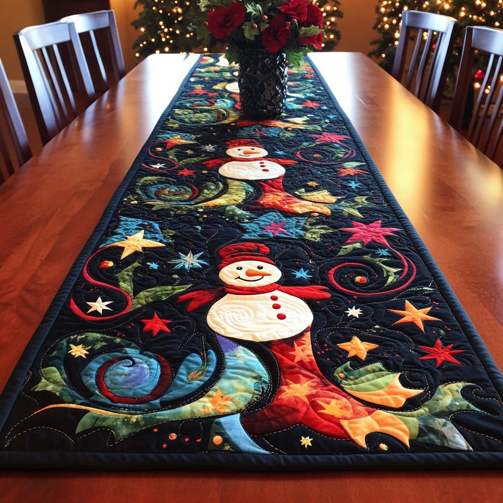 Christmas Tree Glow Quilted Table Runner NCU0NNT2580