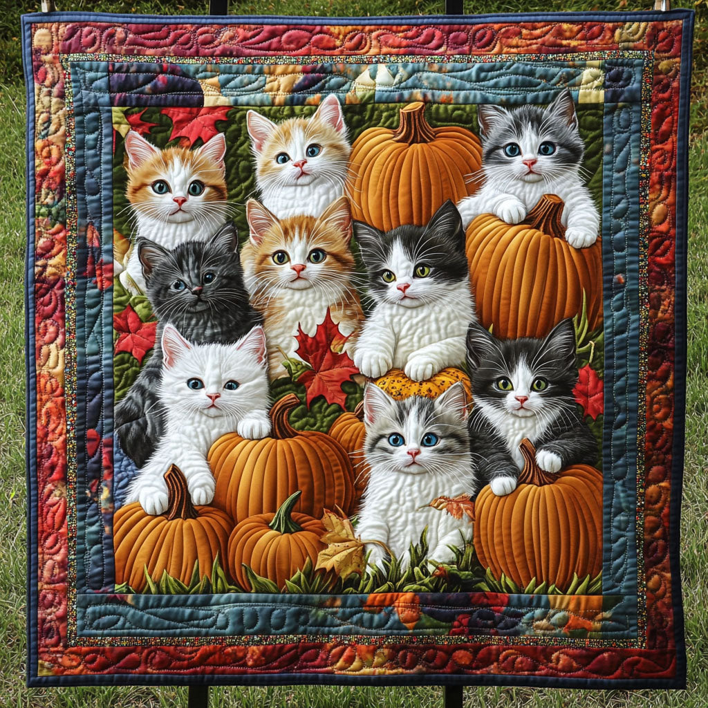 Feline Friends Forever Quilted Blanket NCU0PT1881