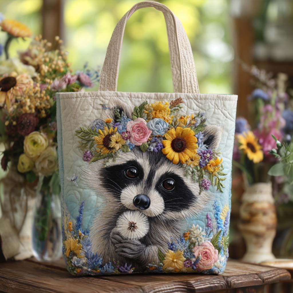 Furry Rascal Quilted Tote Bag NCU0NT9225