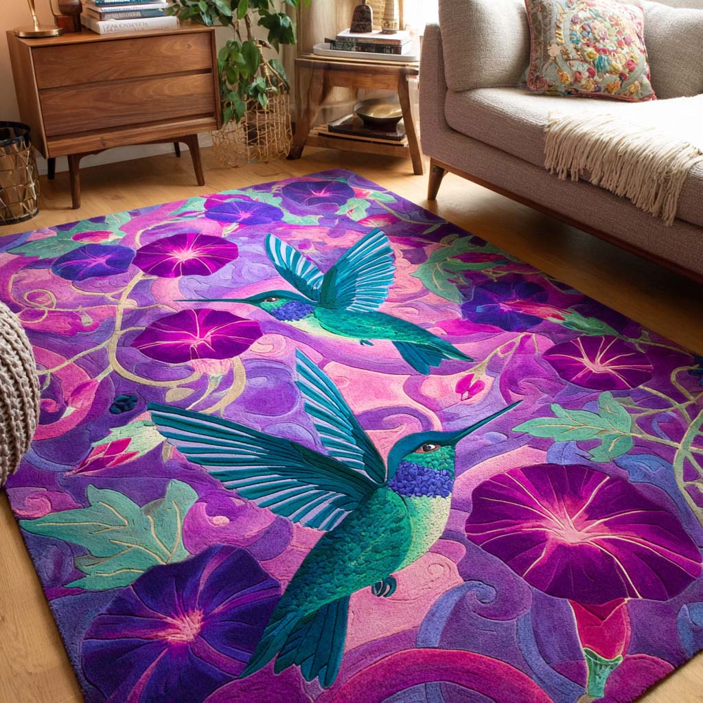 Garden Hummingbird Area Rug NCU0NT10070